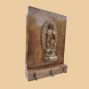 Virge de Guadalupe sobre madera natural