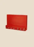 Porta llaves horizontal rojo