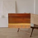 Porta llaves madera natural con ganchos y pernos - Imagen 5