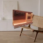 Porta llaves madera natural con ganchos y pernos - Imagen 2