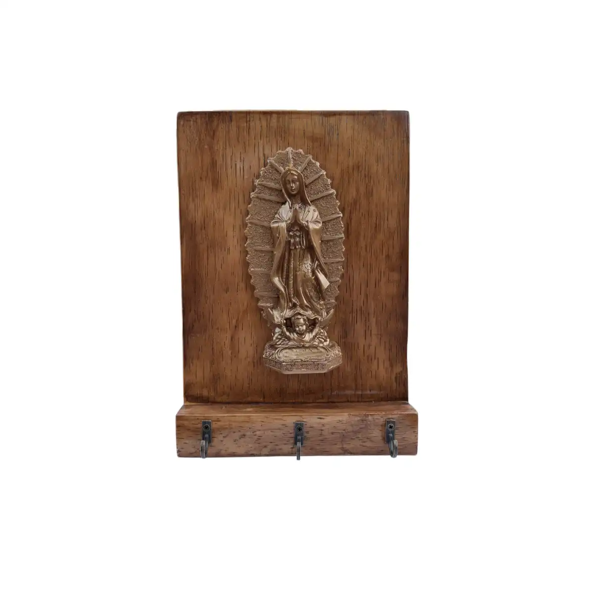 Porta-llaves-vertical-virgen-natural-4.webp Porta Llaves de Madera Natural Decorativo - Imagen 1